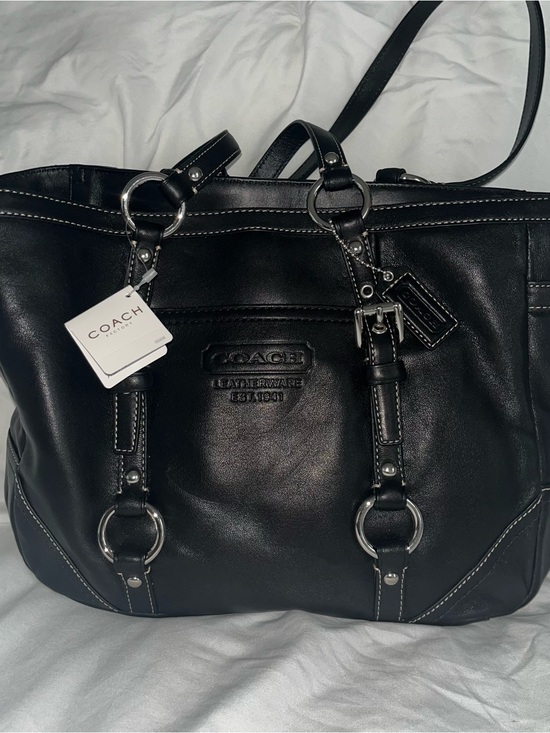 Coach Handbags - NWT Coach | Black Leather Tote Bag